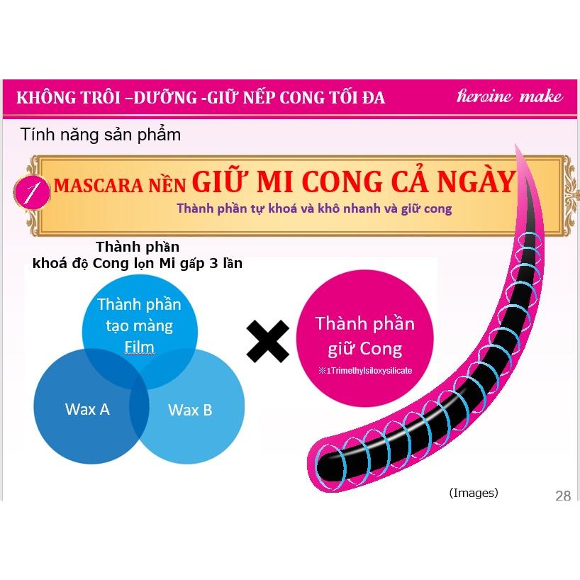 Mascara Lót Nền Giữ Nếp Cong Mi, Không Lem Trôi Kissme Heroine Curl Keep Mascara Base  ( 4.5g )