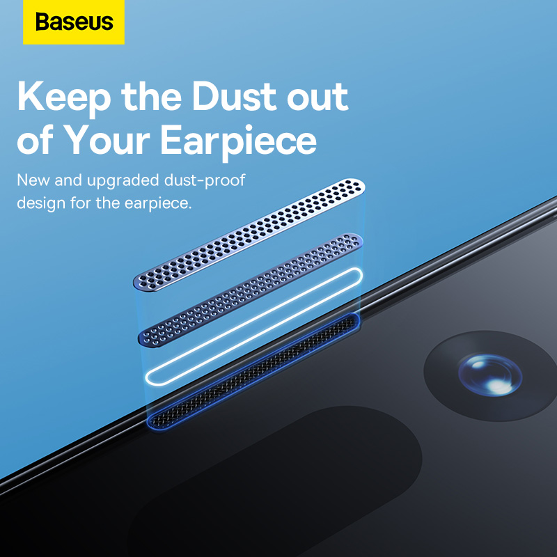 Cường lực Baseus All-glass Crystal Tempered Glass Film iP14 FastStick