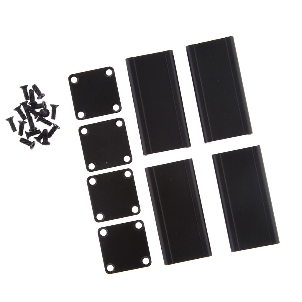 2 Set 50x25x25mm Aluminum Instrument Box PCB Enclosure DIY