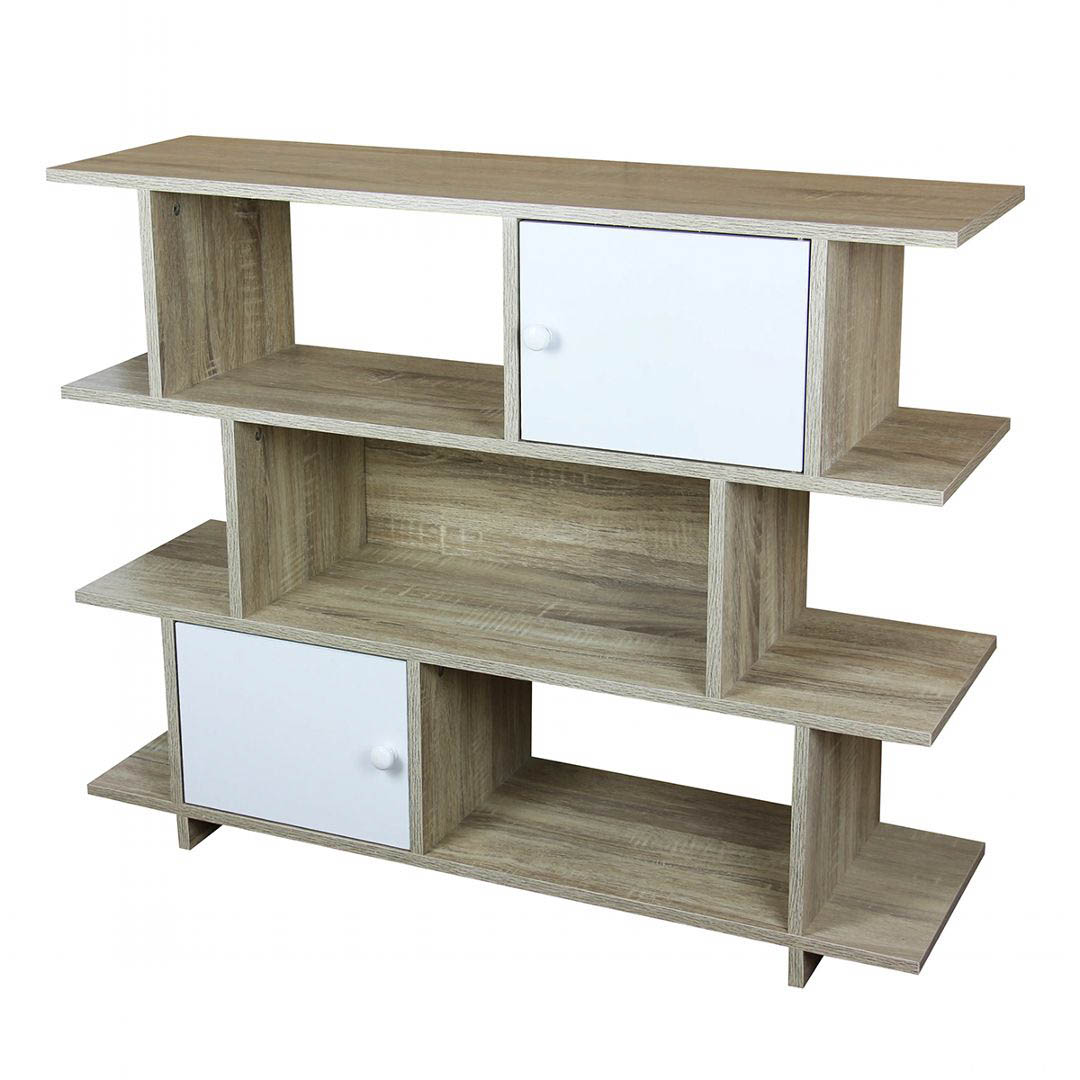 Kệ sách gia đình từ gỗ công nghiệp MDF màu xanh SMLIFE Bucksworth