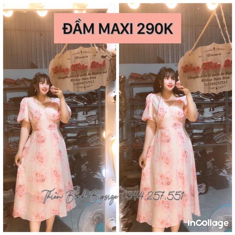 ĐẦM MAXI CỔ TIM BIGSIZE