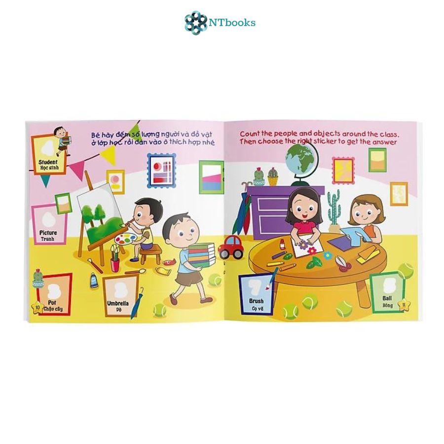 Sách Miếng dán Thông minh cho bé - My First Sticker Book - Trọn bộ 6 cuốn