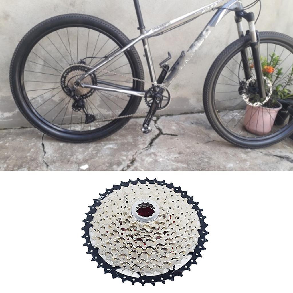Speed Freewheel 9 / 10 Speed 11-42T, Speed Cassette Gear, Sprocket Bike Cassette Flywheel for Mountain Bike, Road Bicycle