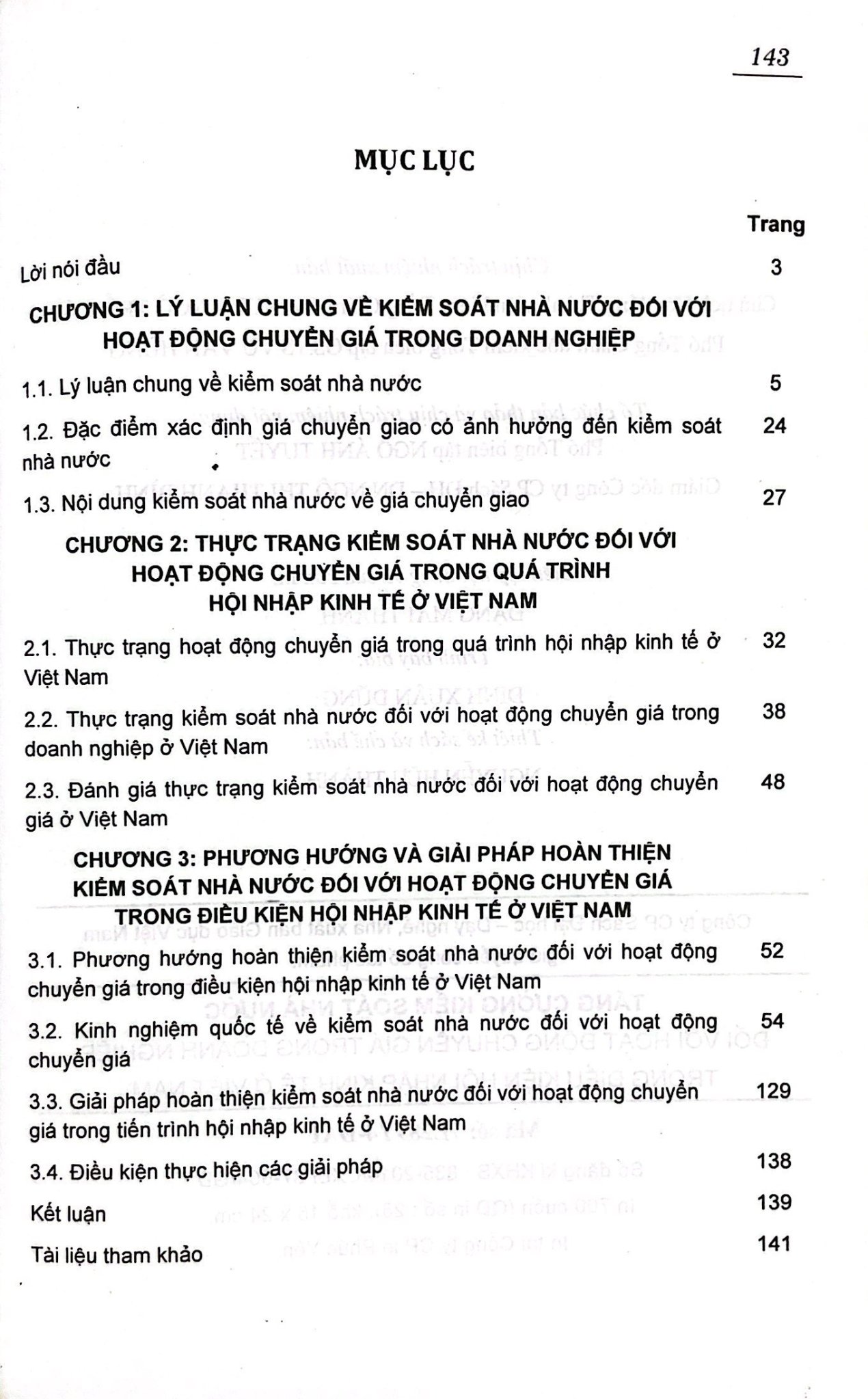 Tăng cường đối với kiểm soát nhà nước đối với hoạt động chuyển giá trong doanh nghiệp trong điều kiện hội nhập kinh tế ở Việt Nam