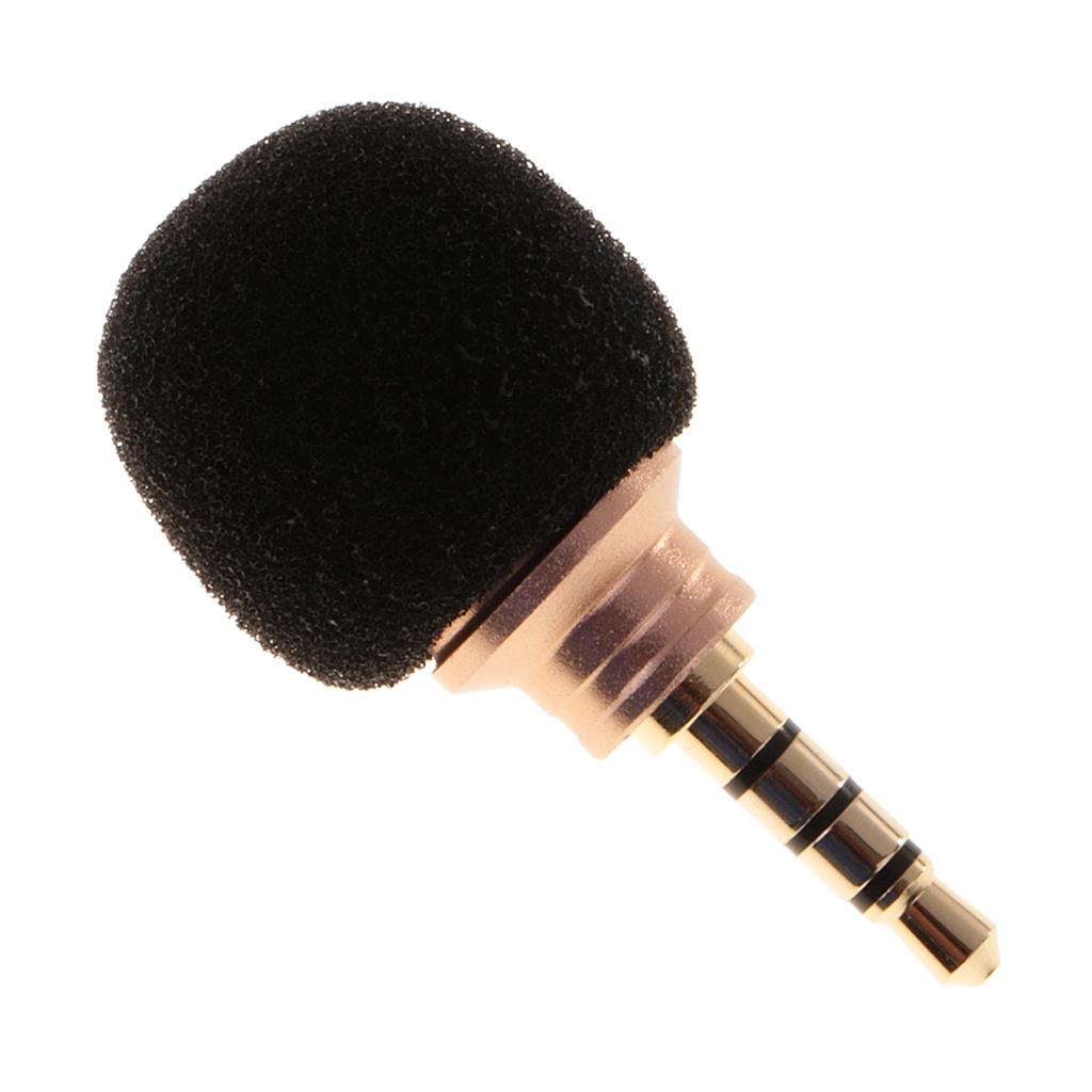 2 Pcs Mini Portable 3.5mm Straight Plug Mic Microphone for Recorder Phone