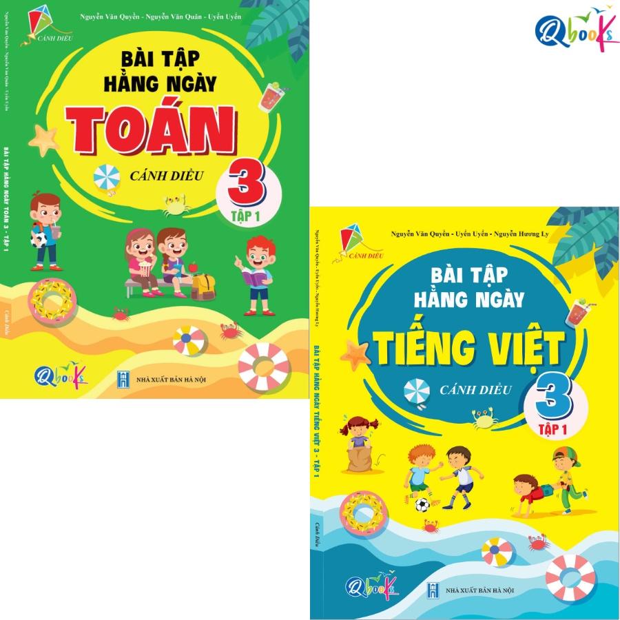 Sách - Combo Bài Tập Hằng Ngày Toán và Tiếng Việt 3 - Tập 1 - Cánh Diều