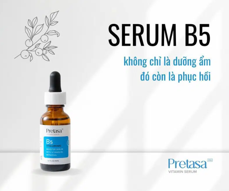 Serum Cấp Ẩm Phục Hồi Da Pretasa B5 30ml