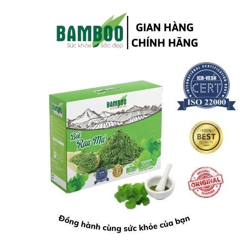 Bột rau má BAMBOO nguyên chất, siêu mịn hộp 60g/ 20 gói