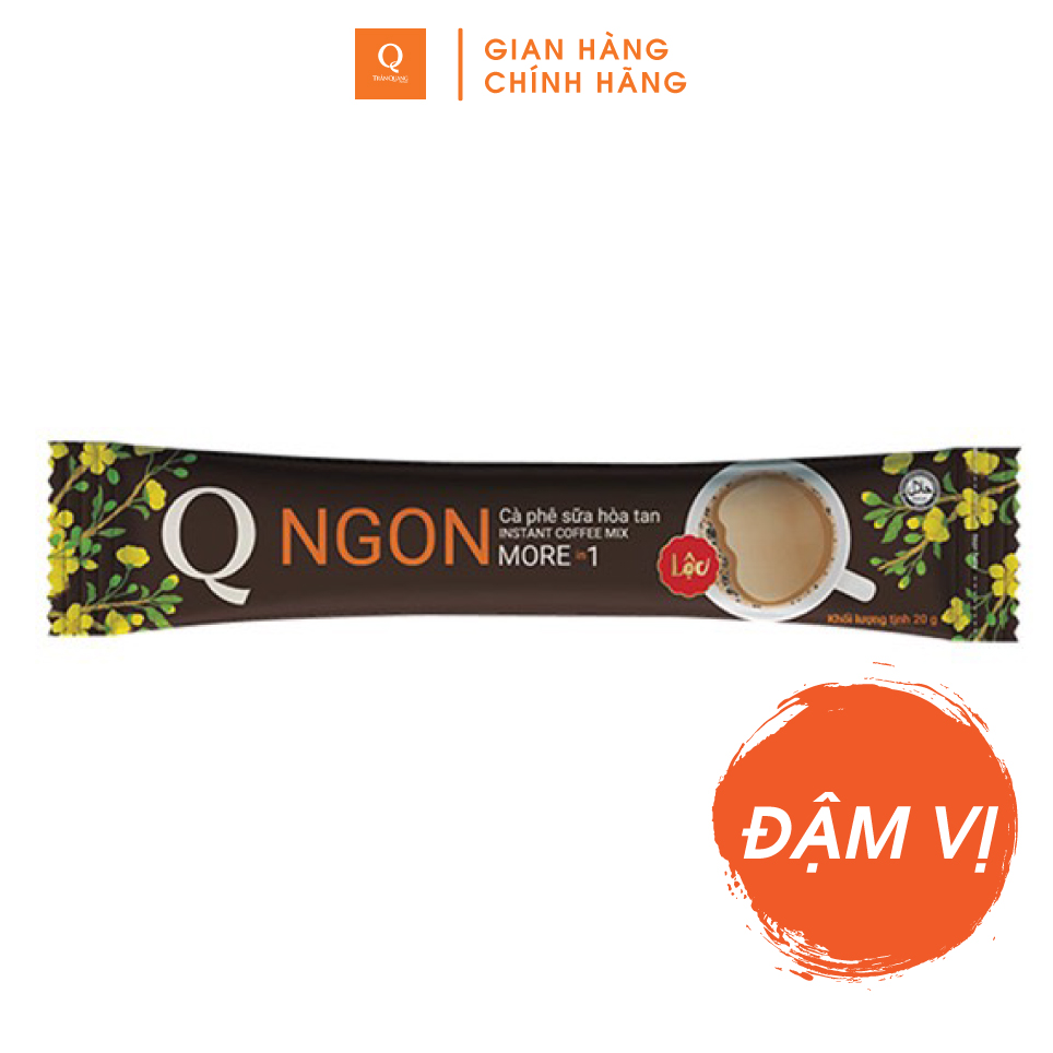 Cà phê Trần Quang NGON cafe sữa uống liền bịch 24 gói