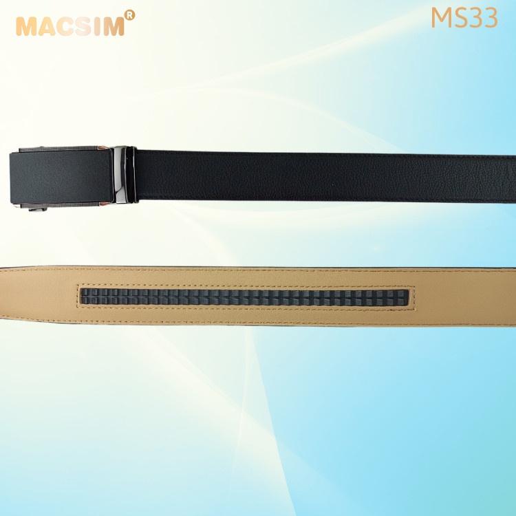 Thắt lưng nam da thật cao cấp nhãn hiệu Macsim MS33