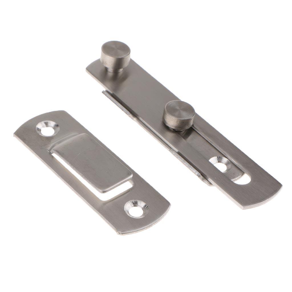 4" Stainless Steel Sliding Door Buckle Lock Door Window Gate Latch Guard