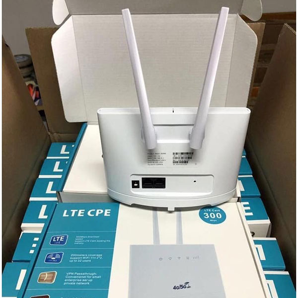 Bộ Phát Wifi 3G 4G CPE RS980 – 300Mb – Kết nối 30 user -Hỗ Trợ 2 Cổng LAN/WAN