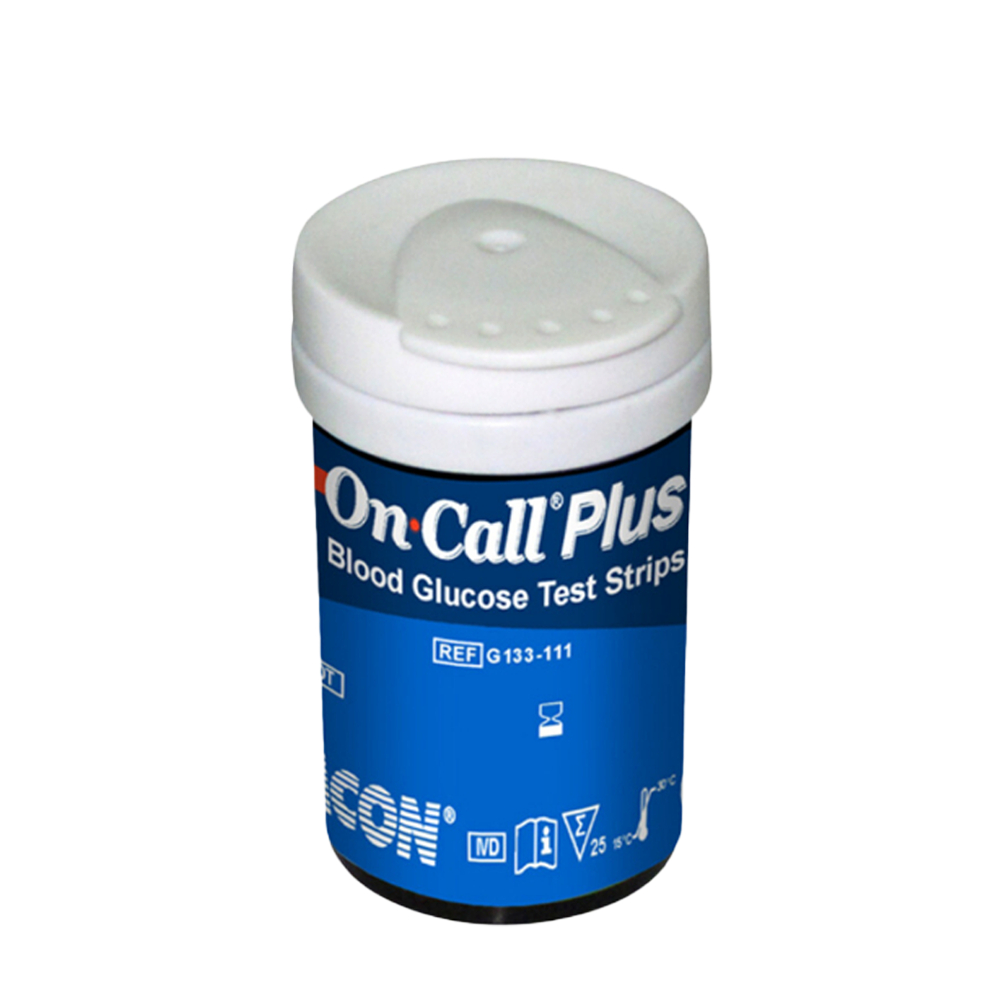 Máy đo đường huyết On Call Plus kèm 25 Que Thử - Hàng chính hãng ACON, BH Trọn đời