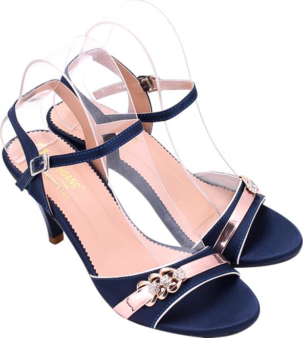 Giày Sandal Nữ Cao Gót Huy Hoàng HT7064 - Xanh (Size