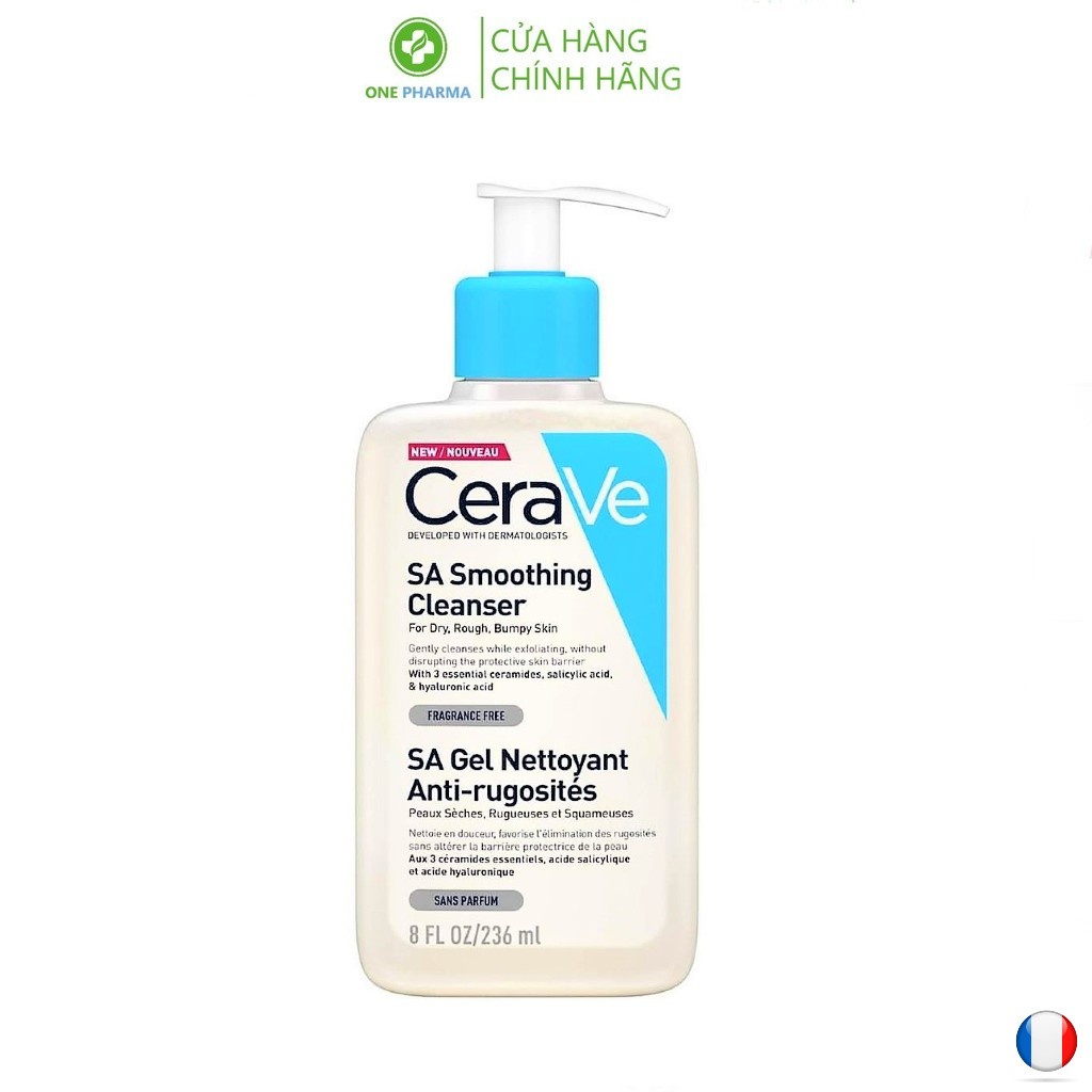 Sữa rửa mặt CeraVe SA Smoothing Cleanser 236ml