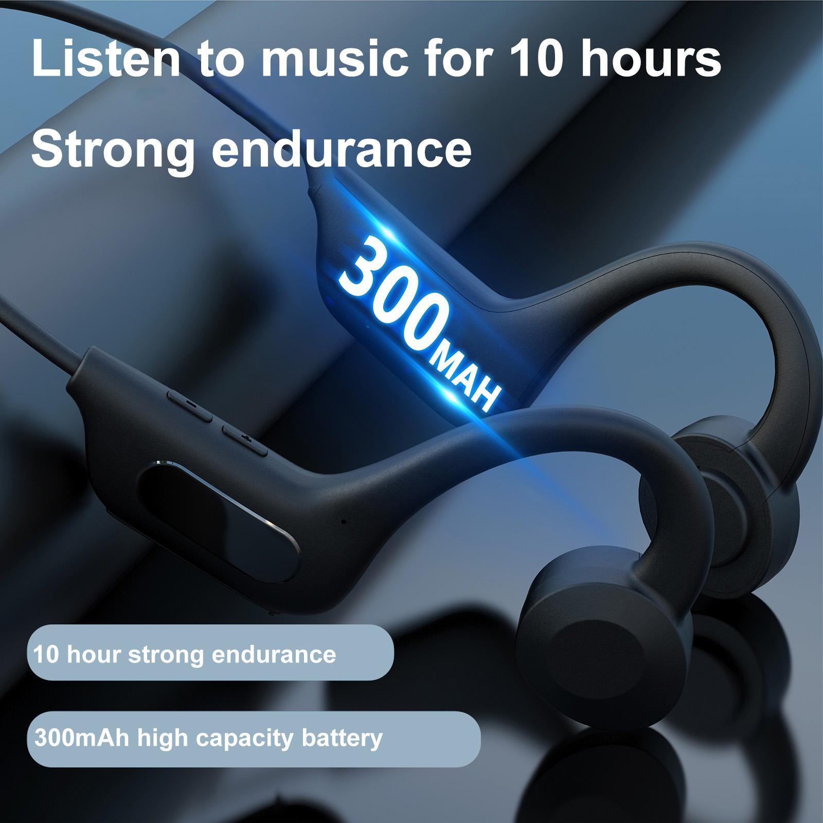 Cycling Running Conduction Wireless Headset Black