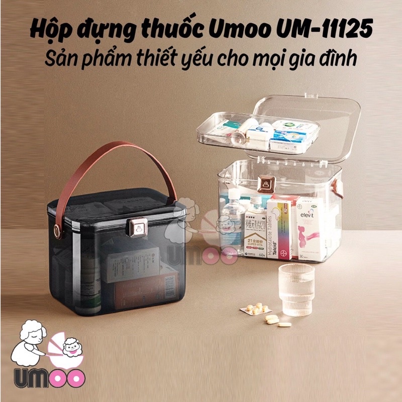 Hộp Đựng Thuốc Umoo 11125 Cứng Cáp Tiện Lợi Tốt Cho Sức Khỏe