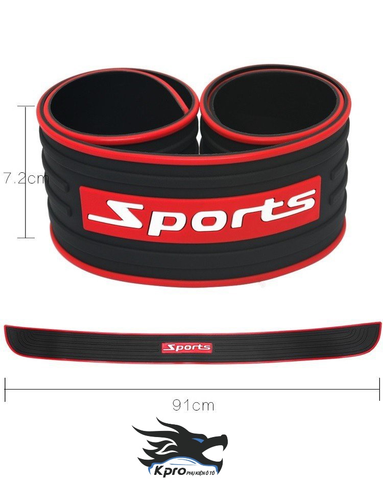 Cao su chống trầy cốp sau ô tô Sport - Hàng Kpro chất lượng cao