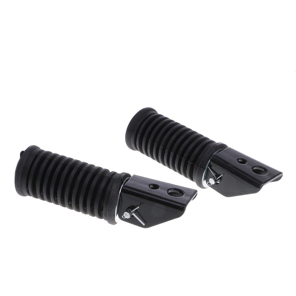 2 Pieces Motorcycle Foot Rests Pedals Footpegs for for Suzuki GS125 GN125