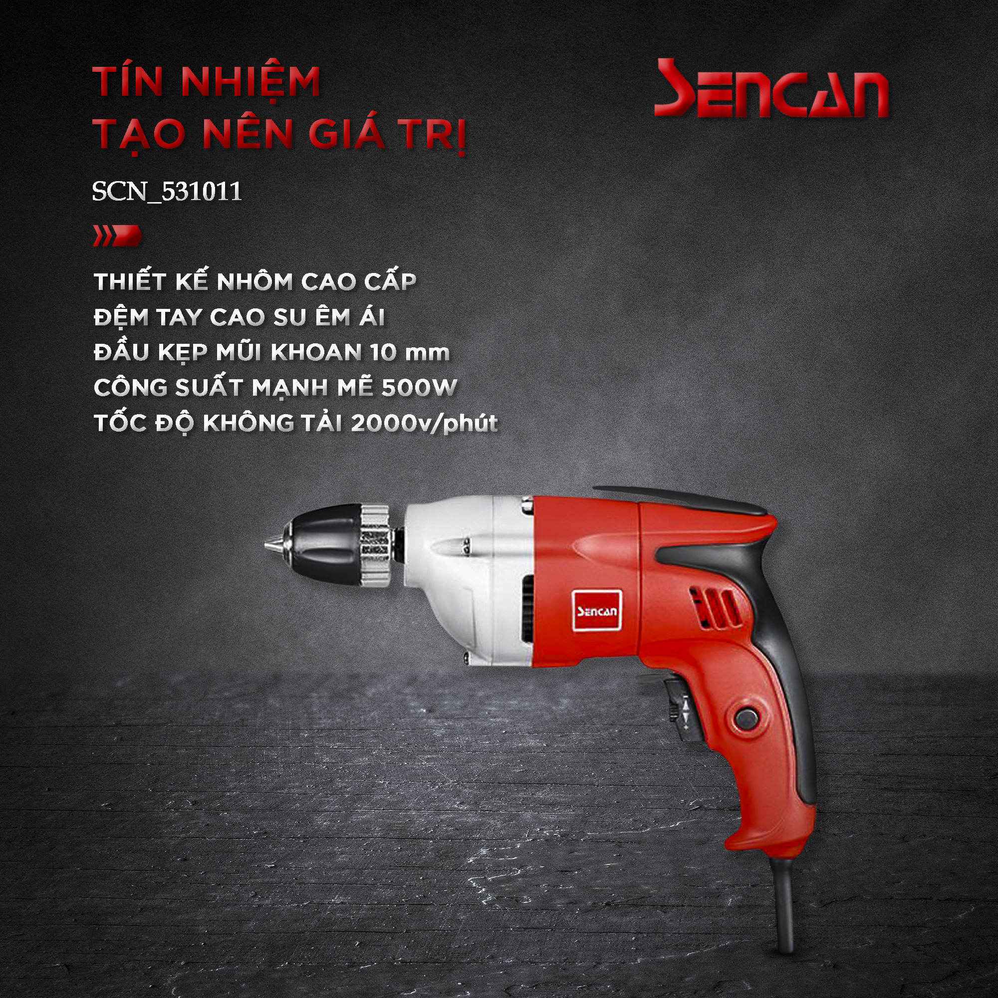 Máy khoan đầu tự động 10mm Sencan 531011