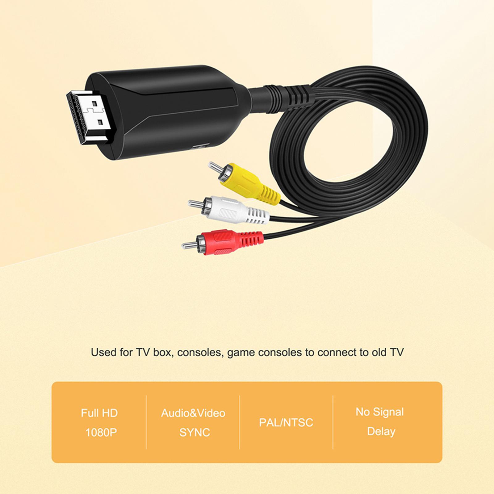 Video Audio Cable Accessory  PaL Ntsc Replaces for  TV