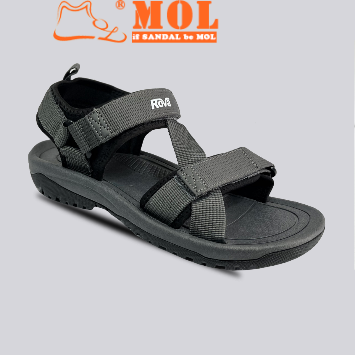 Sandal nam 3 quai dán xé hiệu Rova RV965G