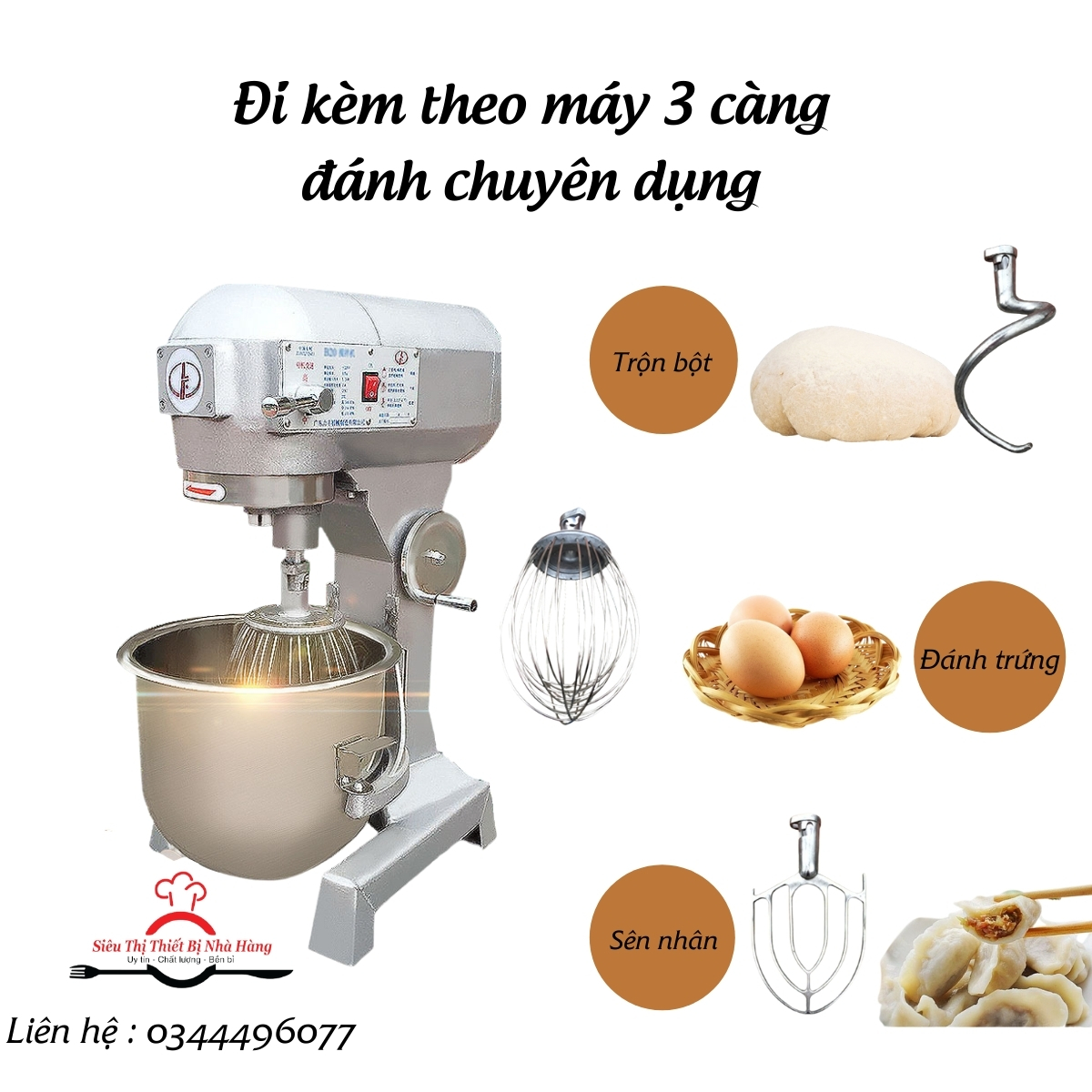 MÁY TRỘN ĐA DỤNG B30 - Máy trộn bột, đánh trứng, đánh kem