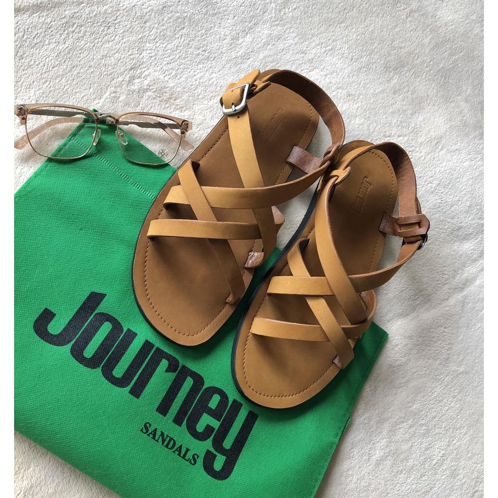Sandal Nam Nữ JOURNEY Dây Đan Chất Liệu Da Cao Cấp .