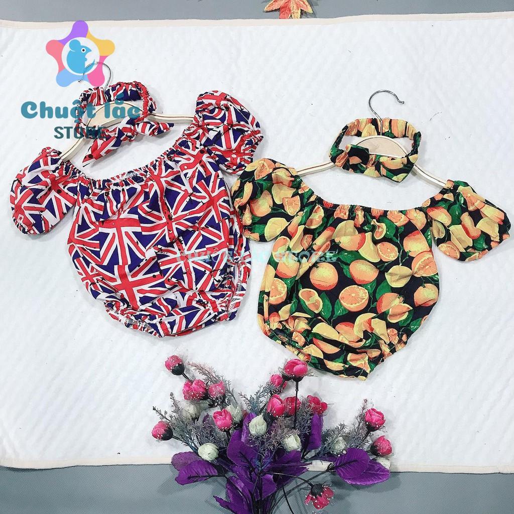 Sét đồ bơi cho bé gái, body kèm tuban bé gái kate thái cho bé từ 7kg đến 20kg