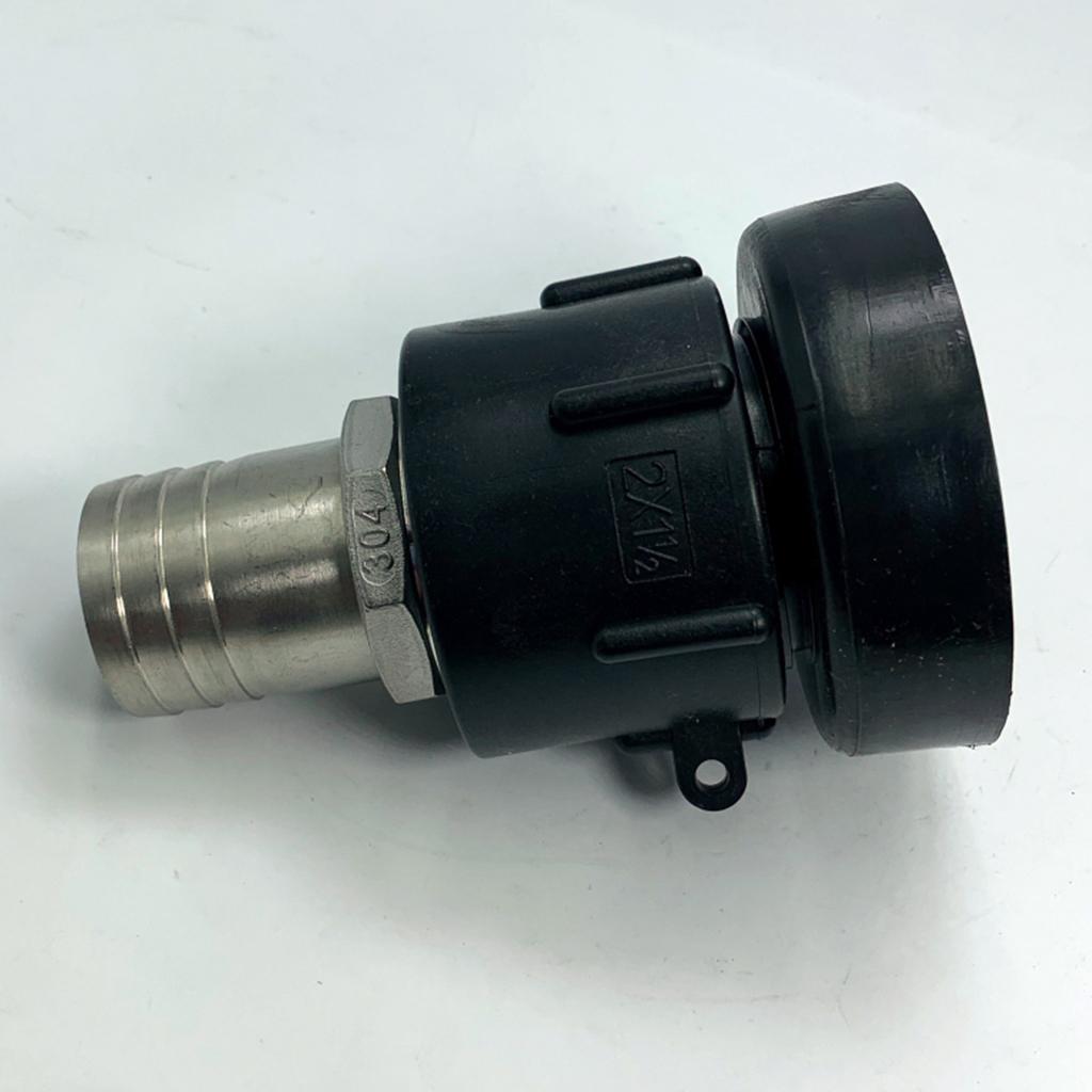 IBC Tank Adapter 3" To Stainless Steel Garden Hose Valve Fittings Parts