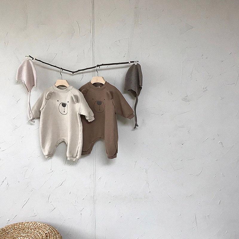 MILANCEL 2021 Mùa Xuân Cho Bé Rompers Hoạt Hình Cho Bé Gái Quần Áo Dài Tay Trẻ Sơ Sinh Bé Trai Chơi Phù Hợp Với Bé Hàn Quốc Phù Hợp Với