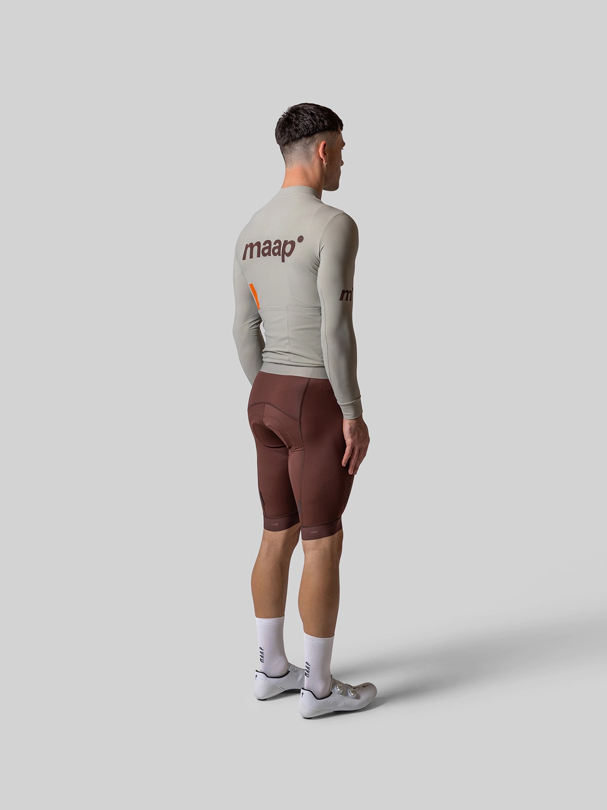 Áo Thể Thao Đạp Xe Nam MAAP Thermal Training LS Jersey - Màu Mushroom