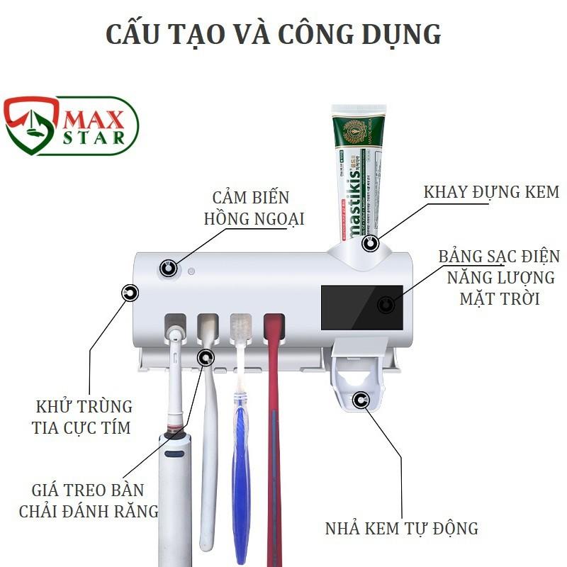 Máy tiệt trùng khử trùng bàn chải tia UV, Hộp đựng bàn chải Nhả kem đánh răng