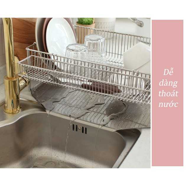 KỆ CHÉN INOX 304 CAO CẤP HÀN QUỐC HAN SÊM