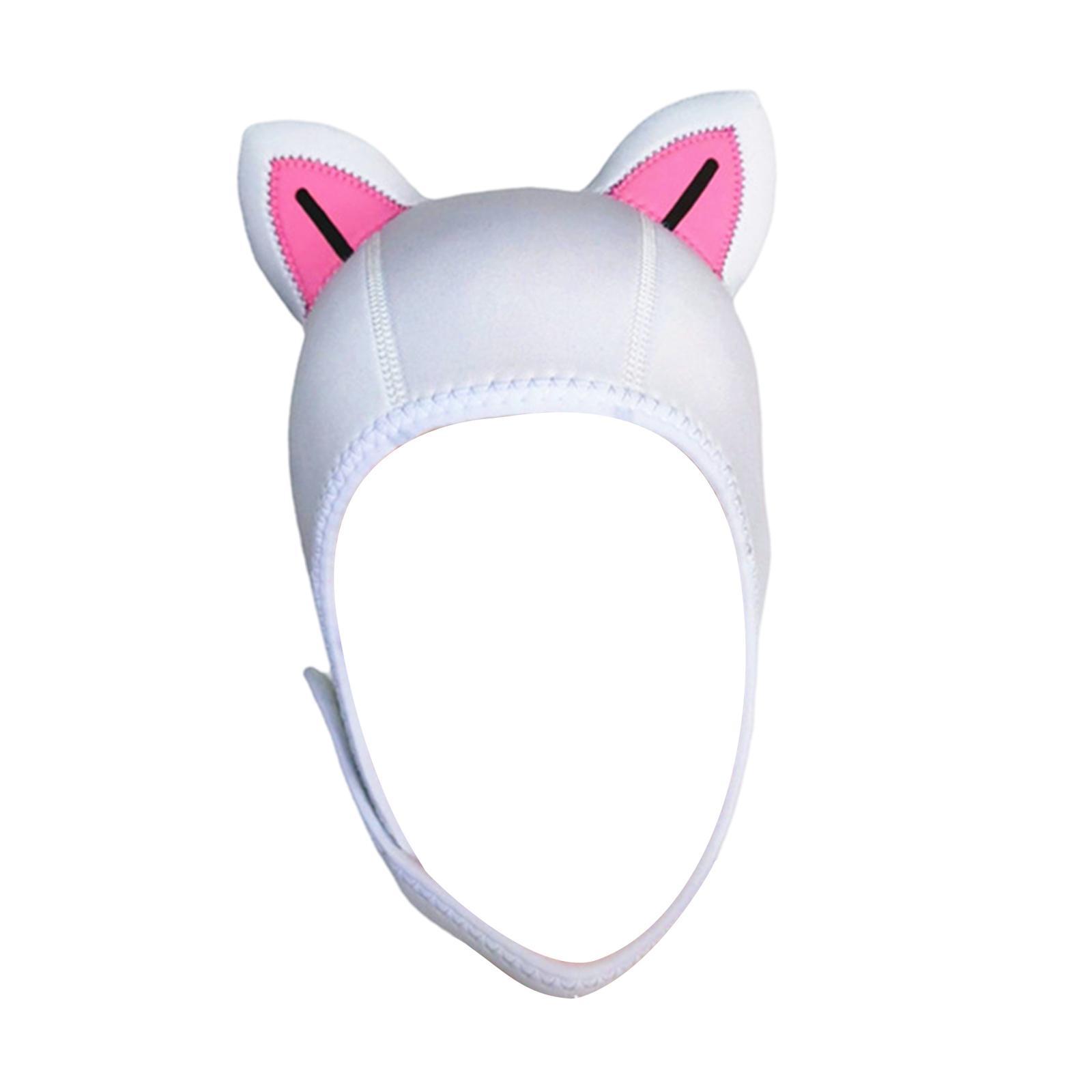 Scuba Diving Hood Surfing Hood 3mm Neoprene Cute Wetsuit Hood Cap Headgear Swimming Hat Surfing Hat for Girls Boys Women Winter