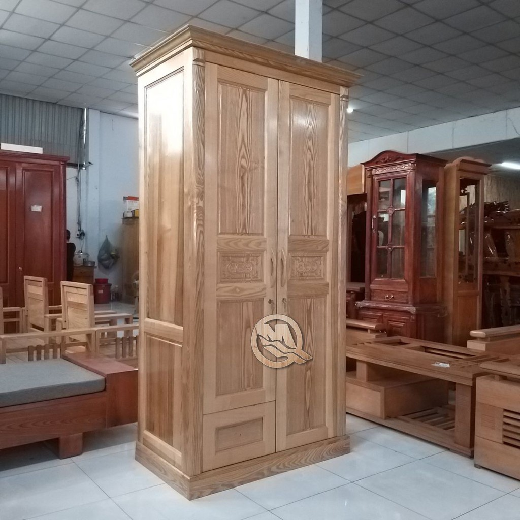 Tủ Áo 2 cánh gỗ Sồi , tủ áo 1m4