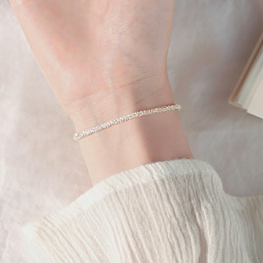 Lắc tay nữ xù bạc ta