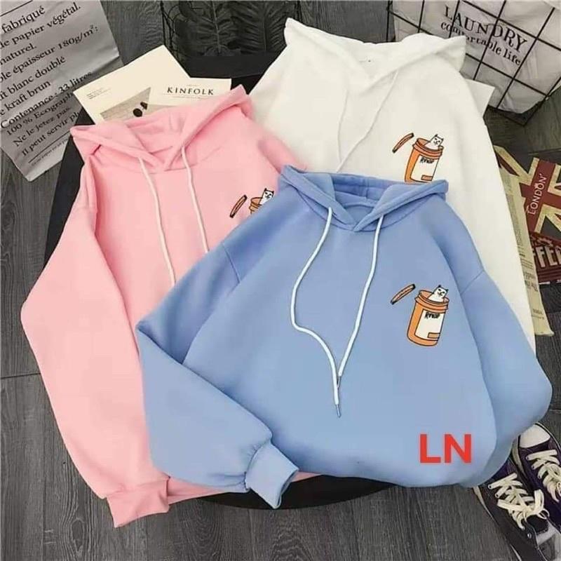 Áo hoodie logo gấu lọ DA6