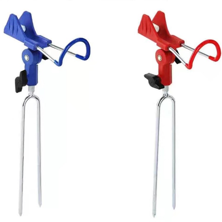 Chống cần xoay 360 loại xịn silicon có chốt cố định đứng yên - Chống Cần Đỏ