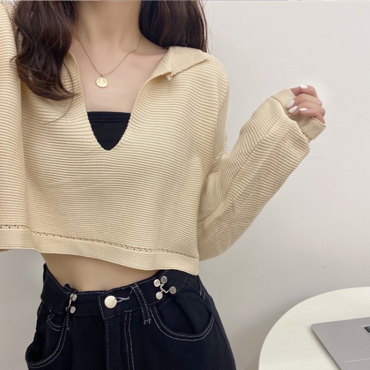 Áo croptop len khoác Ulzzang Quảng Châu ALC38