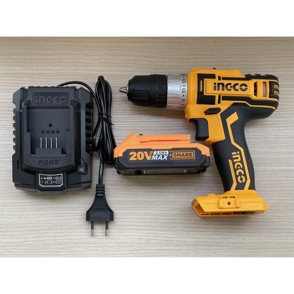 MÁY KHOAN PIN CHÍNH HÃNG 20V LITHIUM INGCO CDLI20024 - HÀNG CHÍNH HÃNG