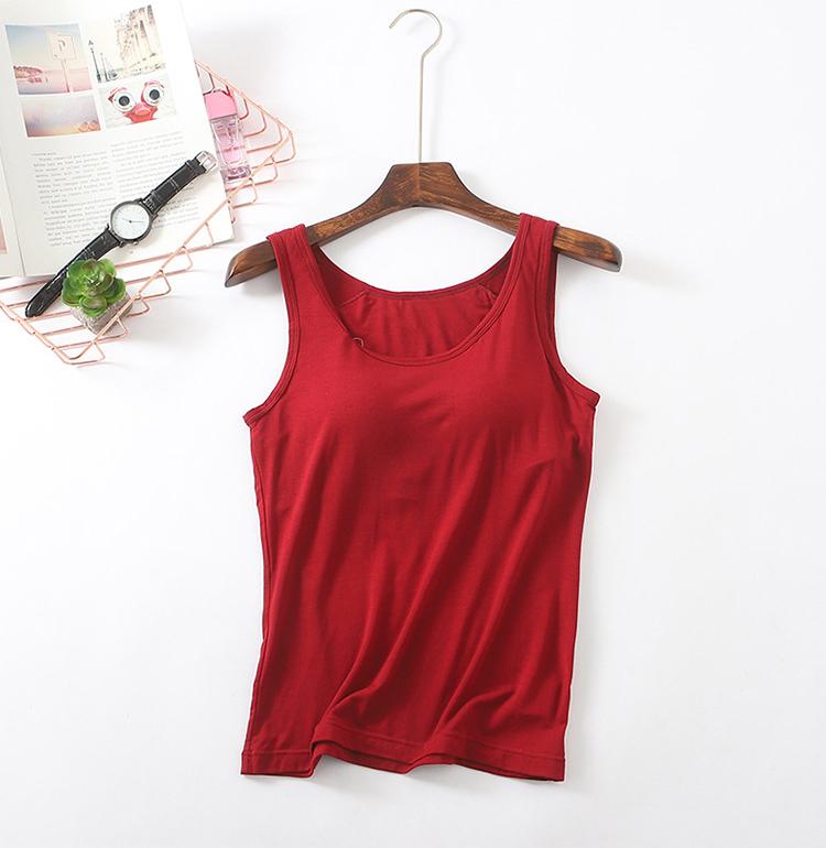 Áo thun Ba Lỗ nữ kèm Bra cotton co giãn