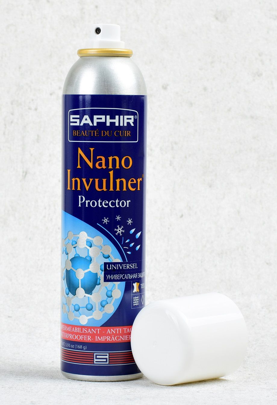 Xịt Saphir Nano Invulner bảo vệ đồ da, chống thấm nước 250ml