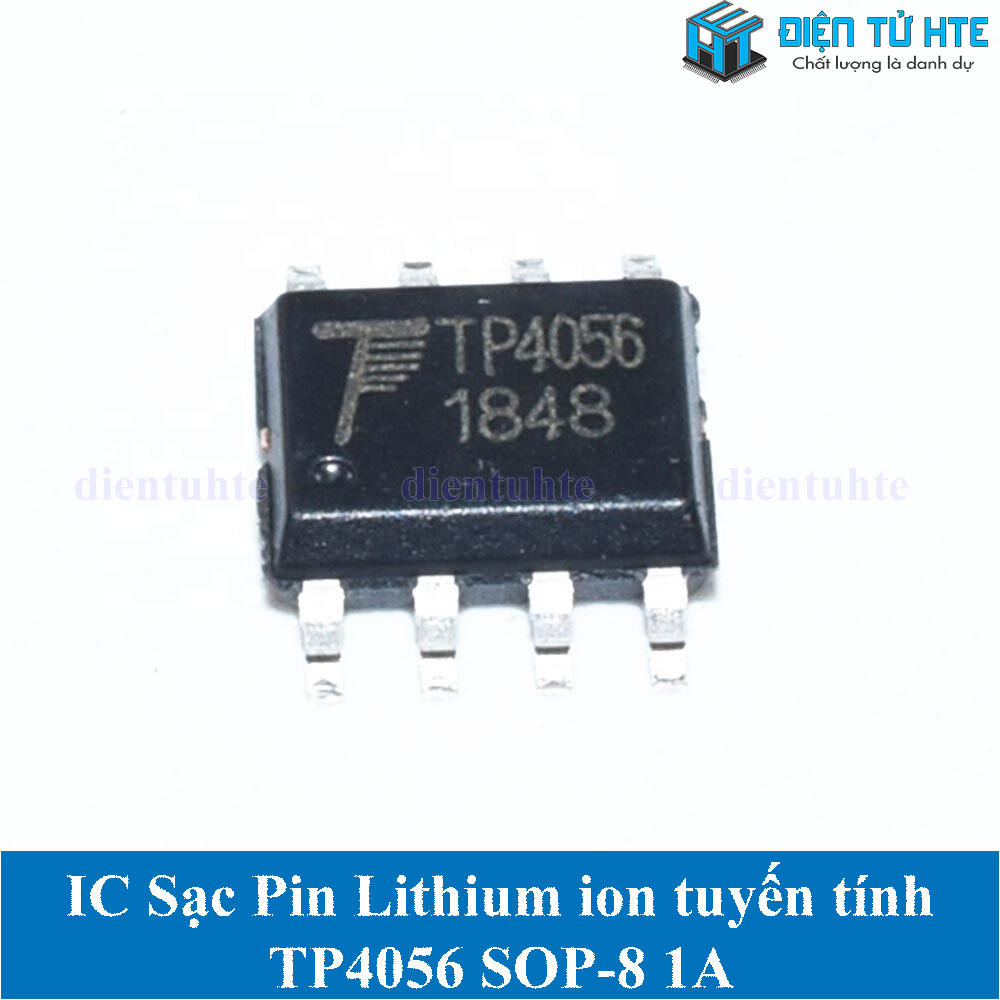 Bộ 2 IC sạc Pin lithium ion tuyến tính 1A TP4056 SOP-8