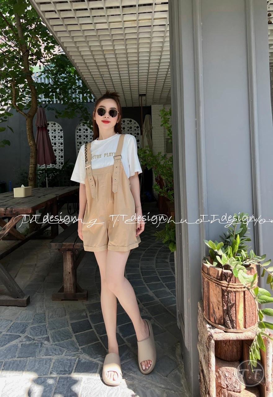 SET ĐI CHƠI, SET 2 MÓN ÁO THUN TAY NGẮN PHỐI YẾM CHỮ CỰC XINH