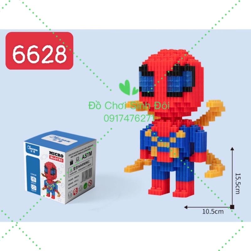 hộp đồ chơi xếp hình siêu nhân nhện