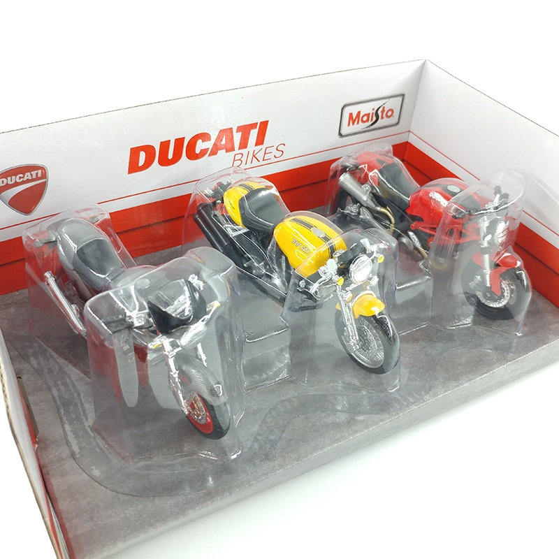 Mô Hình Bộ 3 Xe Mô Tô 1:18 Ducati MT32039