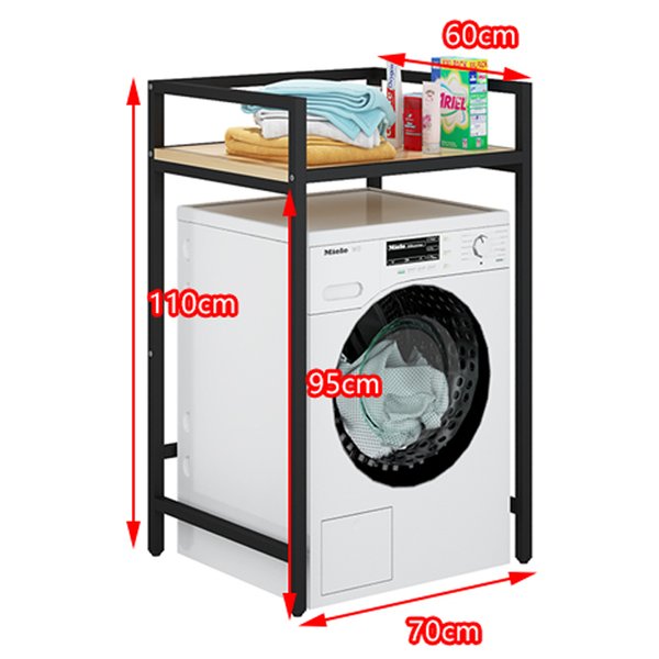 Kệ máy giặt, kệ để đồ Kena khung sắt 2x2cm phủ sơn tĩnh điện chống gỉ sét KMG 1001-1