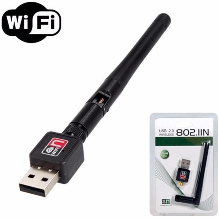 USB Wifi - USB thu Wifi 802.11n Cho Máy Bàn Có Anten