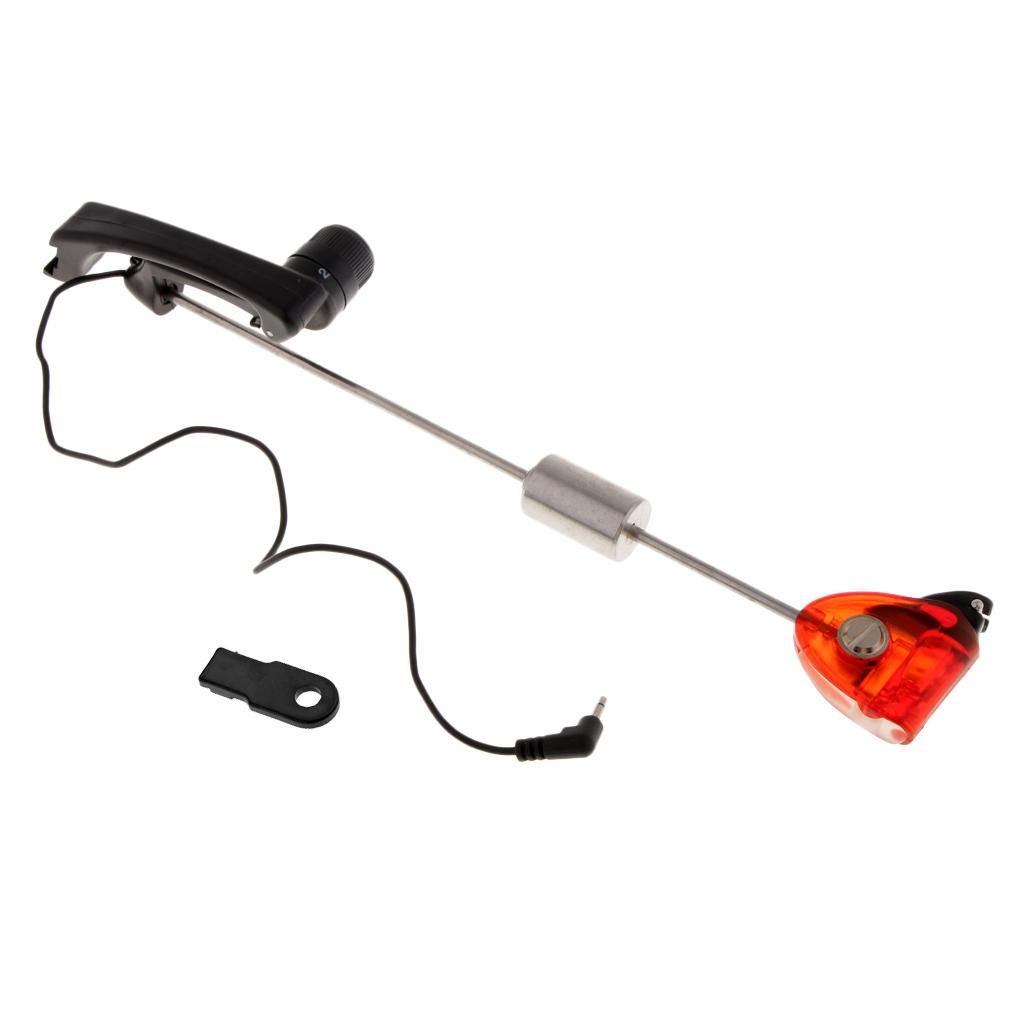 Fishing Bite Alarm Hanger LED Illuminated Bite Indicator for Day / Night Fishing